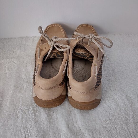 Sperry Top-Sider Leather Upper Boat Shoes Loafers With Zebra Print Size 6.5 M - Picture 3 of 16